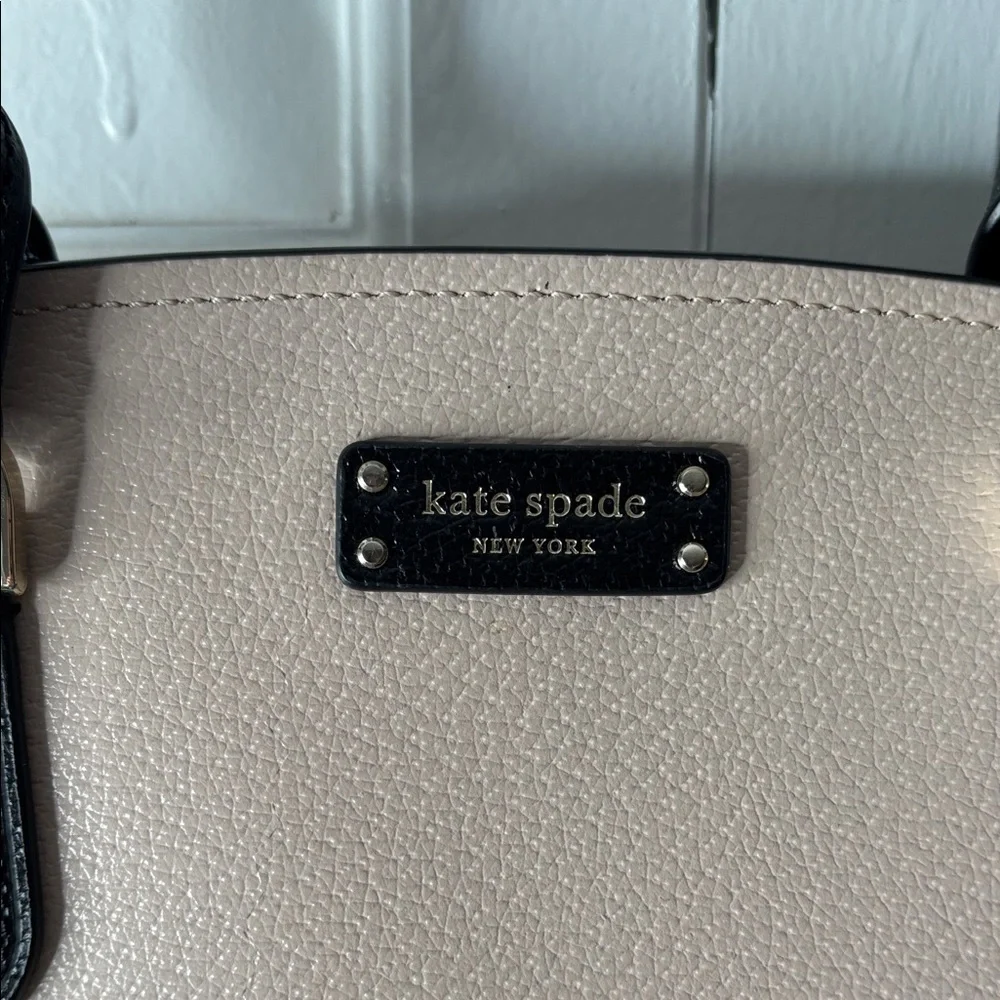 kate spade Two-Tone Blush and Black Satchel - Picture 2 of 16